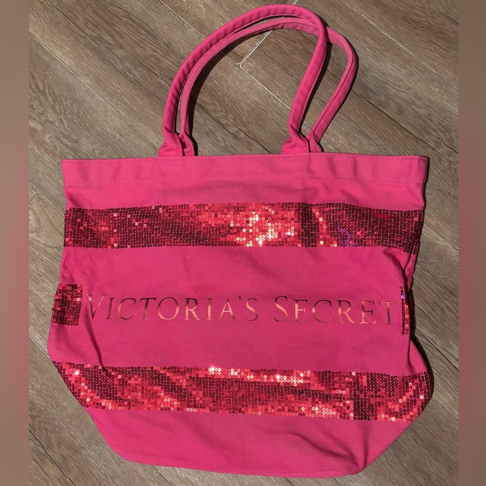 Pink Sequin Victoria’s Secret Bag
